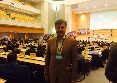 دکتر عزیزی در اجلاس بین المللی کار در مقر سازمان ملل، ژنو