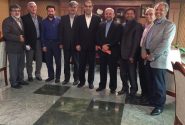 جلسه دکتر عزیزی با وزیر بهداشت جهت تسریع ساخت بیمارستان شیروان