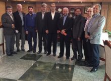 جلسه دکتر عزیزی با وزیر بهداشت جهت تسریع ساخت بیمارستان شیروان