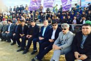 حضور دکتر عزیزی در مسابقات کشتی باچوخه روستای حسین آباد