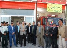 بهره برداری از اولین دستگاه ماشین اطفای حریق آتش نشانی شهر زیارت