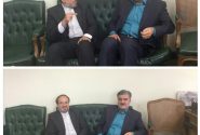 جلسه دکترعزیزى با دکتر اسلامى مدیرکل پارلمانى بانک مرکزى جمهورى اسلامى ایران درخصوص کمک به صندوق قرض الحسنه شهید فاضل شیروان